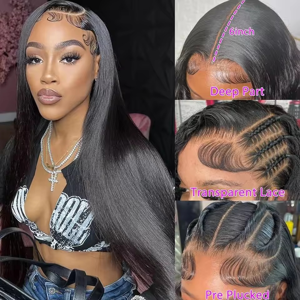 Hd Lace Front Wigs 30 Inch Closure Human Hair Wigs for Women - Image 2