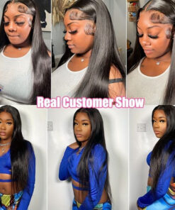 Alternative view of Hd Lace Frontal Wig Straight Bone Human Hair Wigs for Women