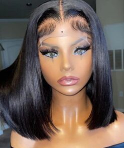 Alternative view of Short Bob Wigs Lace Frontal Human Hair Wigs for Women