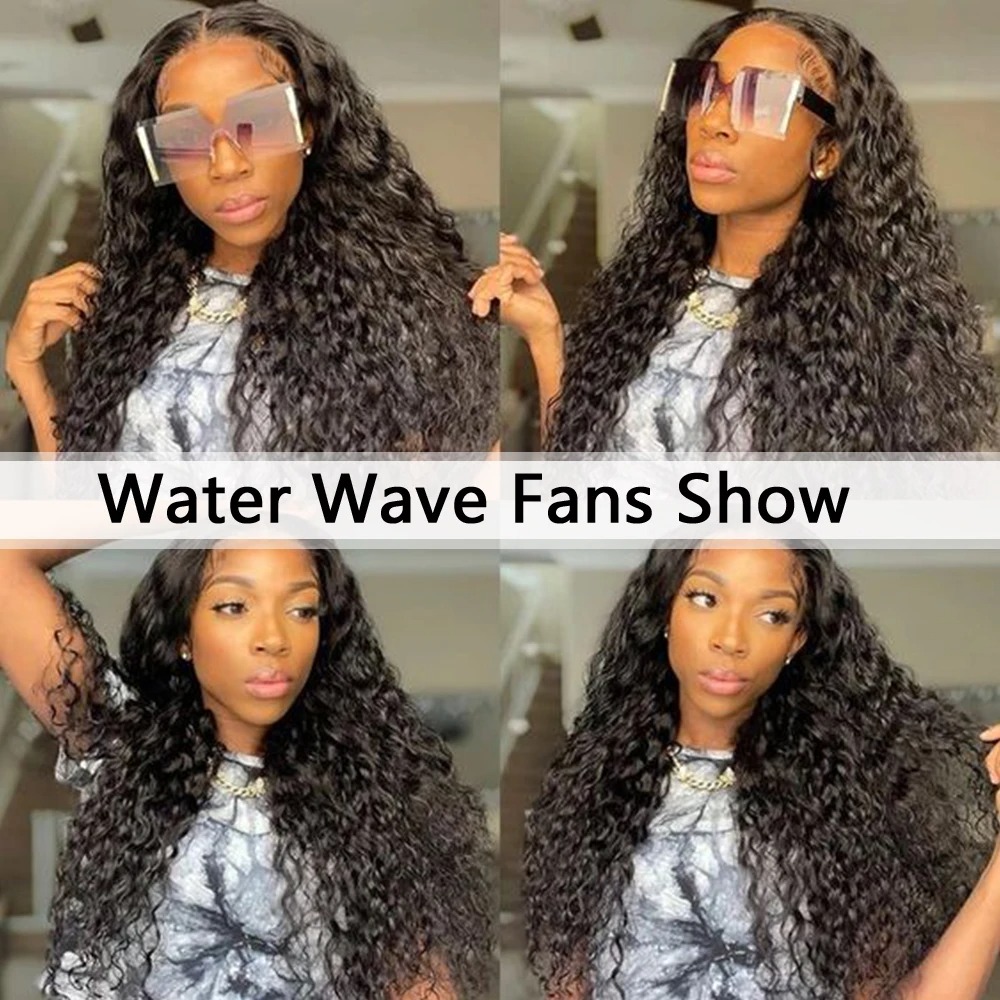 Long Wave Wigs Transparent Front Lace Curly Human Hair Wig - Image 3