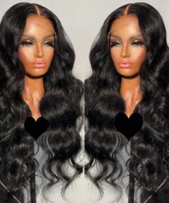 Closure Human Hair Wigs 30 Inch Transparent Lace Frontal Wig