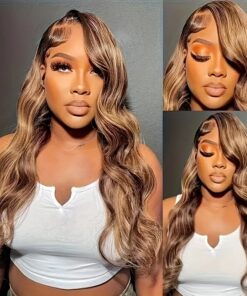 Body Wave Blonde lace frontal Wig 30 inch Human Hair Wigs for Women