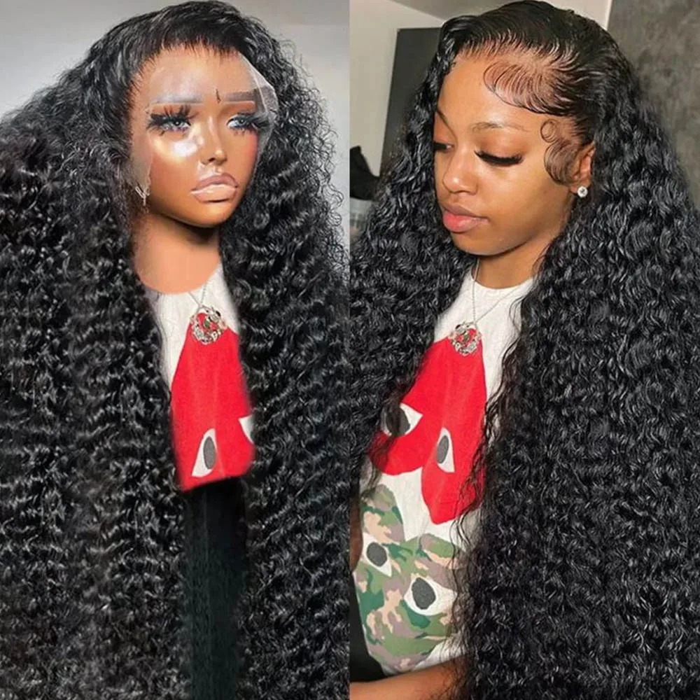 Deep Wave Frontal Wig Hd Lace Front Human Hair Wigs for Women - Image 3