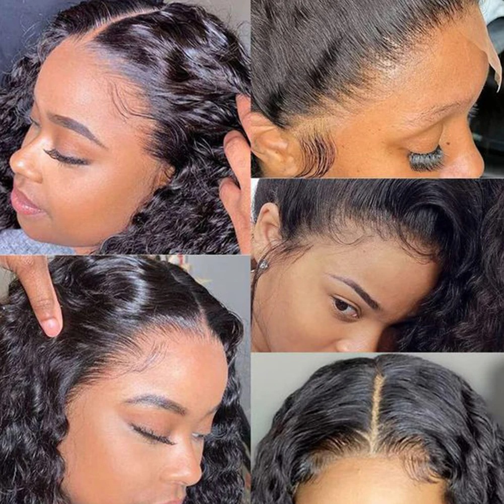 Deep Wave Frontal Wig Hd Lace Front Human Hair Wigs for Women - Image 4