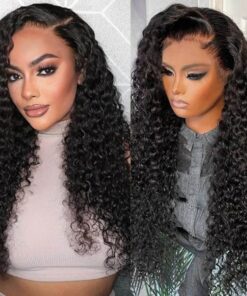 Deep Wave Frontal Wig Hd Lace Front Human Hair Wigs for Women