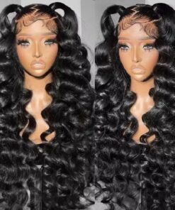 Curly Deep Wave Wig Human Hair Wigs Nature Water Lace Frontal Wigs