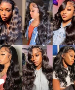 Alternative view of Hd Lace Frontal Wig Body Wave Bundles Human Hair Wigs for Women