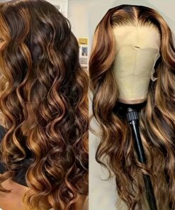 Alternative view of Body Wave Blonde lace frontal Wig 30 inch Human Hair Wigs for Women