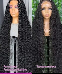Alternative view of Glueless Wig Human Hair Deep Wave HD Lace Frontal Wigs