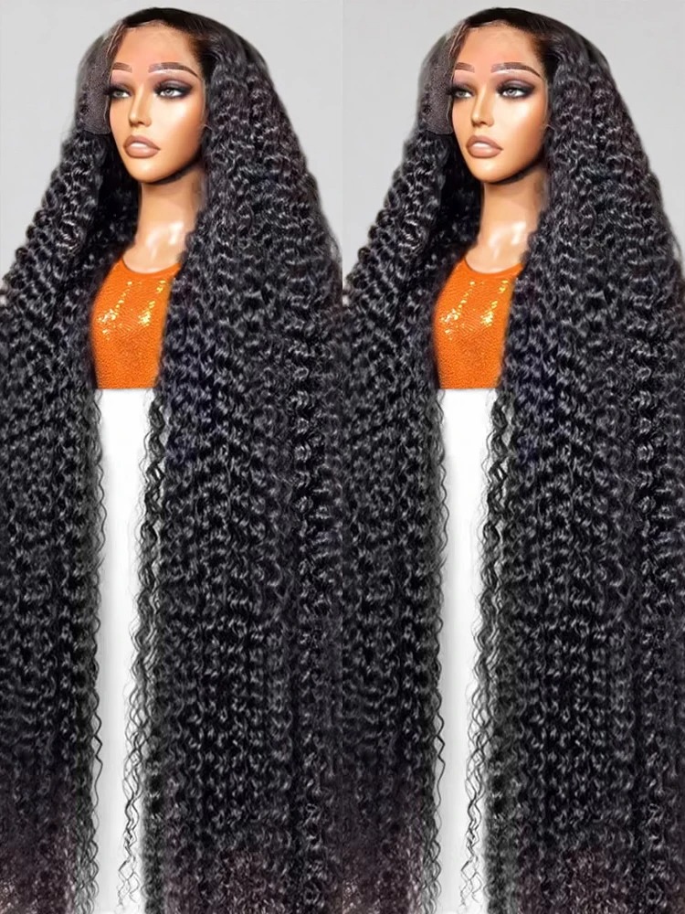 Glueless Wig Human Hair Deep Wave HD Lace Frontal Wigs