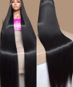 High Density Bone Straight Human Hair Brazilian Full Lace Frontal Wigs