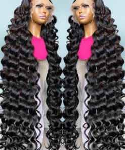 Loose Deep Wave HD Lace Frontal Human Hair Wigs Brazilian