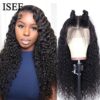 Lace Front Wig Lace Closure Curly Human Hair Wig